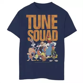 Футболка с текстом и графикой для мальчиков 8–20 лет Space Jam 2 Tune Squad Group Shot Licensed Character