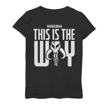 Футболка с текстом «This Is The Way» для девочек 7–16 лет «Звездные войны: Мандалорский мифозавр» Licensed Character