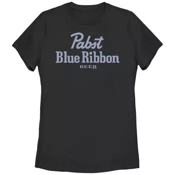 Футболка с текстовым графическим логотипом и логотипом пива Pabst Blue Ribbon для юниоров Licensed Character