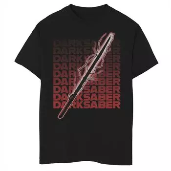 Футболка с текстовым плакатом и графическим рисунком «Звездные войны», «Мандалорский меч тьмы» для мальчиков 8–20 лет Star Wars