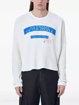 Футболка с текстовым принтом Paly, белый