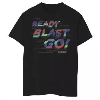 Футболка с текстовым рисунком Nerf Ready Blast Go для мальчиков 8–20 лет Licensed Character