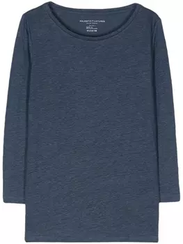 Футболка с текстурой Majestic Filatures, синяя