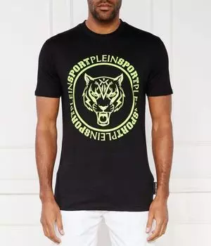 Футболка с тигром Regular fit Plein Sport, черный