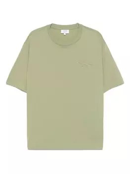 Футболка с тиснением Maison Kitsun, зеленый
