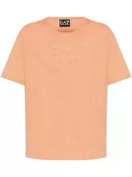Футболка с тисненым логотипом Ea7 Emporio Armani, оранжевый