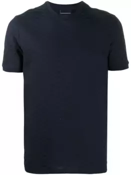 Футболка с тисненым логотипом EMPORIO ARMANI, синий
