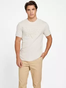 Футболка с тисненым логотипом Flynt Guess Factory, цвет Over Night Oats