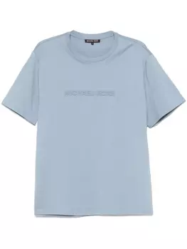 Футболка с тисненым логотипом Michael Kors, синий