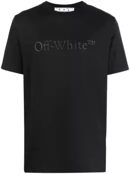 Футболка с тисненым логотипом OFF-WHITE, черный