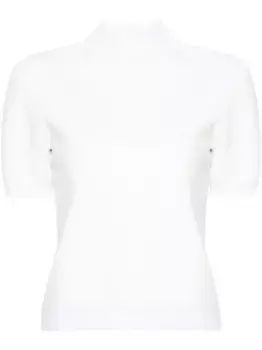 Футболка с тисненым логотипом Tory Burch, белый