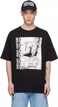 Футболка с трафаретной печатью Versace Jeans Couture