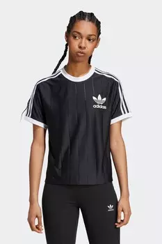 Футболка с тремя полосками Adidas Originals, черный