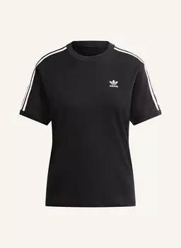 Футболка с тремя полосками Adidas Originals, черный