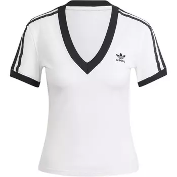 Футболка с тремя полосками, женская, белая Adidas Originals