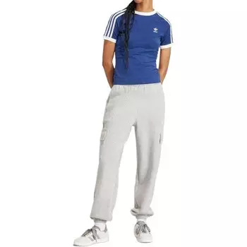 Футболка с тремя полосками женская темно-синяя Adidas Originals