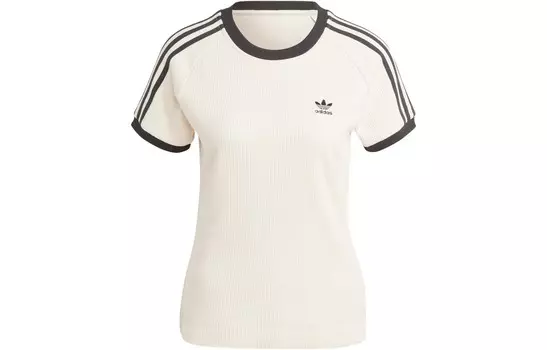 Футболка с тремя полосками, женская Wonder, белая Adidas Originals