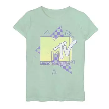 Футболка с треугольным логотипом MTV 90s для девочек 7–16 лет Licensed Character
