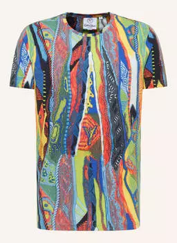 Футболка с трикотажным принтом egon Carlo Colucci, мультиколор