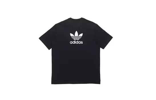 Футболка с трилистником мужская черная красная зеленая Adidas Originals, красный