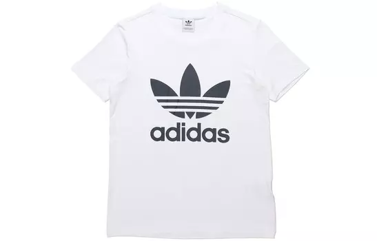 Футболка с трилистником женская белая Adidas Originals