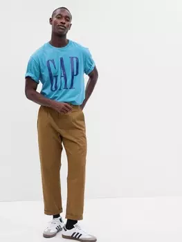 Футболка с тропическим логотипом Gap, синий