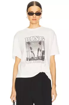 Футболка с туром "Louis Bing" Anine Bing, ivory