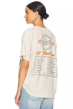 Футболка с туровой атрибутикой Midland "Let It Roll", dirty white