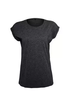 Футболка с удлиненными плечами Build Your Brand, черный