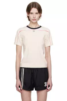 Футболка с укороченным рукавом Cycle Kijun, бежевый