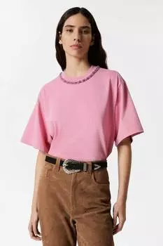 Футболка с украшением & Other Stories, розовый