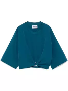 Футболка с украшением в виде кольца MOSCHINO JEANS, синий