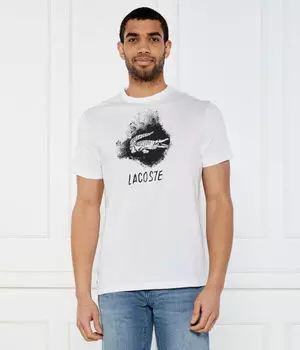 Футболка с ультрасухим рисунком Regular fit Lacoste, белый