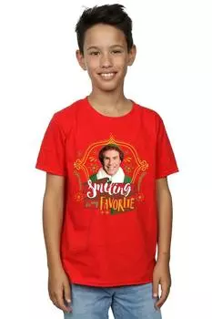 Футболка с улыбкой Бадди Elf, красный