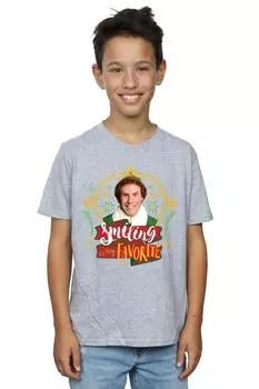 Футболка с улыбкой Бадди Elf, серый