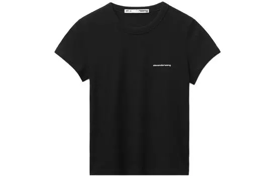 Футболка с уменьшенным логотипом Alexander Wang, черный