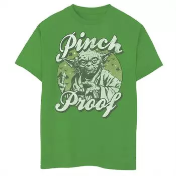 Футболка с устойчивым портретом и графическим рисунком «Йода Сент-Пэтти» для мальчиков 8–20 лет «Звездные войны» Star Wars