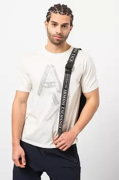 Футболка с увеличенным логотипом Armani Exchange, белый