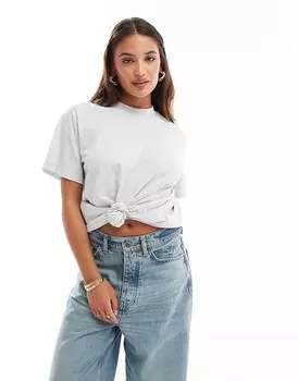 Футболка с узлом на талии ASOS DESIGN