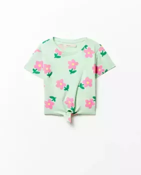 Футболка с узлом Sfera, зеленый