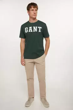 Футболка с узором GANT Gant, темно-зеленый