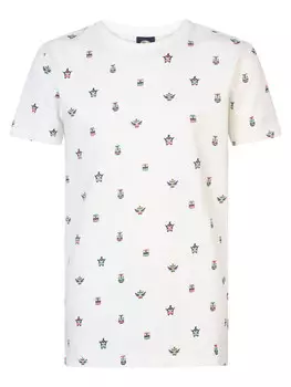 Футболка с узором «морской фьюжн» по всей поверхности Petrol Industries, белый