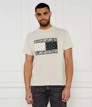 Футболка с узором «Пейсли» Loose fit Tommy Jeans, желтый