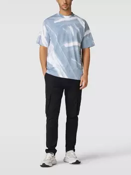 Футболка с узором по всей поверхности, модель MOTION BLUR Calvin Klein Jeans, светло-синий