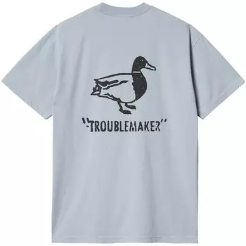 Футболка с узором S/S Carhartt WIP, цвет Hellgrau/Schwarz/Beige