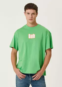 Футболка с узором Turn & Bake, зеленый