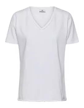ФУТБОЛКА С V-ОБРАЗНЫМ ВЫРЕЗОМ ИЗ ОРГАНИЧЕСКОГО ХЛОПКА AG Jeans, белый
