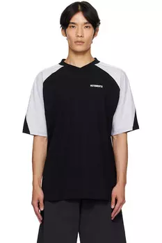 Футболка с V-образным вырезом Cut-Up Vetements, мультиколор