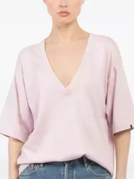 Футболка с V-образным вырезом extreme cashmere, розовый