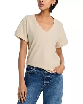 Футболка с V-образным вырезом Hendrix perfectwhitetee, коричневый/бежевый